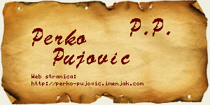 Perko Pujović vizit kartica